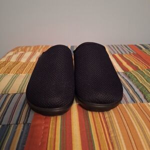 Fly Flot Women's Black Mesh Slide On Shoes Italian Leather Bottom Size 40/9